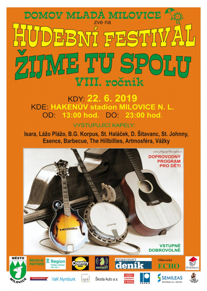 Hudební festival: ŽIJEME TU SPOLU 2019